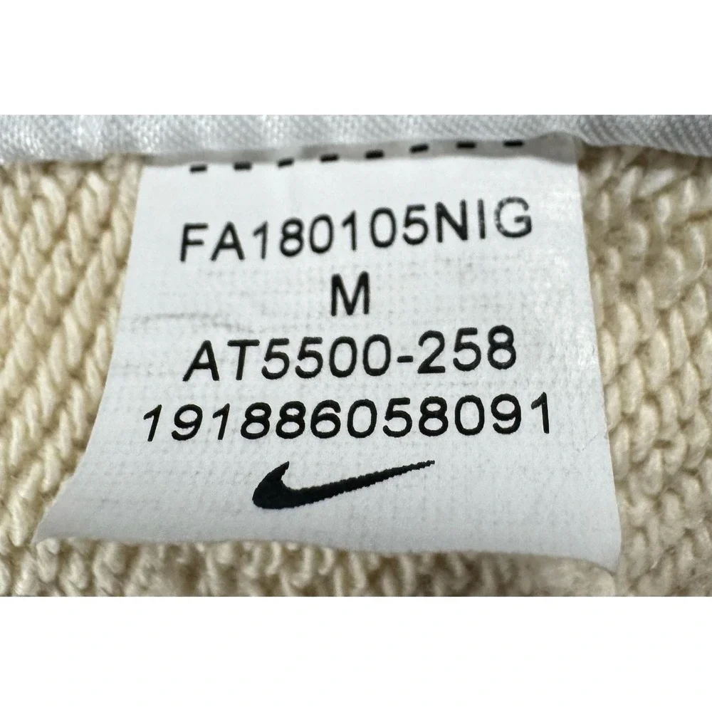 Nike ACG Hoodie Mens Medium‎ White Pullover Speckle Hem Sweatshirt AT5500-258